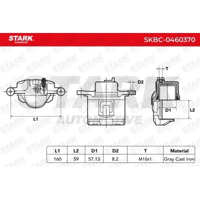 Bremssattel Stark SKBC-0460370 SKBC-0460370 - foto 6