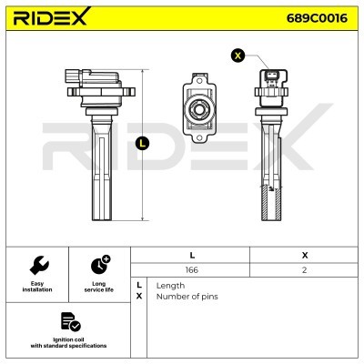Zündspule RIDEX 689C0016 689C0016 - foto 5