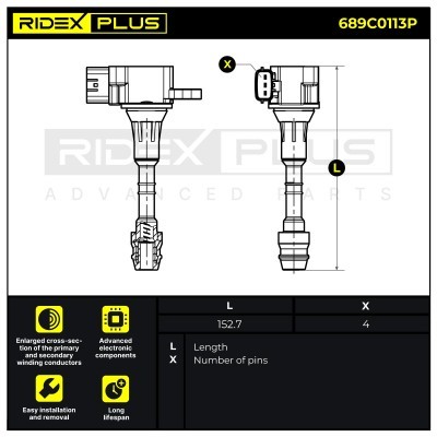 Zündspule RIDEX 689C0113P 689C0113P - foto 12