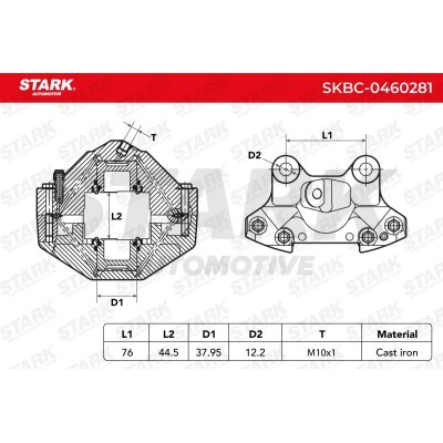 Bremssattel Stark SKBC-0460281 SKBC-0460281 - foto 7