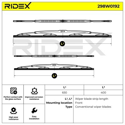 Wischblatt RIDEX 298W0192 298W0192 - foto 4
