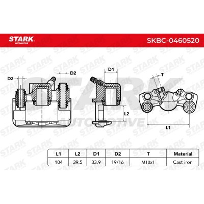 Bremssattel Stark SKBC-0460520 SKBC-0460520 - foto 6
