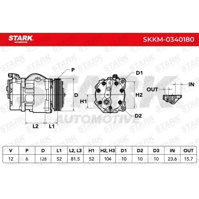 Kompressor, Klimaanlage SKKM-0340180 - foto 6