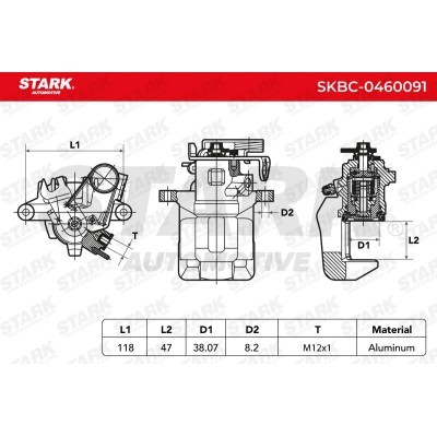 Bremssattel Stark SKBC-0460091 SKBC-0460091 - foto 4