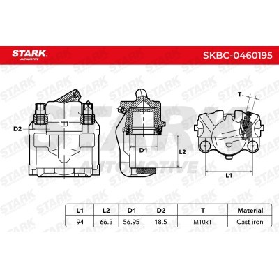Bremssattel Stark SKBC-0460195 SKBC-0460195 - foto 6