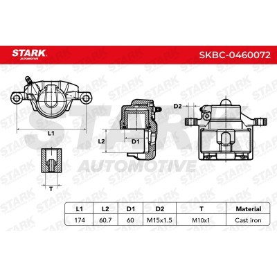 Bremssattel Stark SKBC-0460072 SKBC-0460072 - foto 3