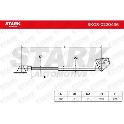 Gasfeder, Koffer-/Laderaum Stark SKGS-0220436 SKGS-0220436 - foto 5
