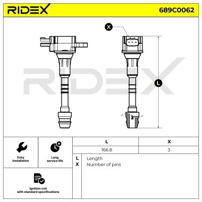 Zündspule RIDEX 689C0062 689C0062 - foto 6