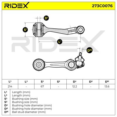 Querlenker RIDEX 273C0076 273C0076 - foto 4