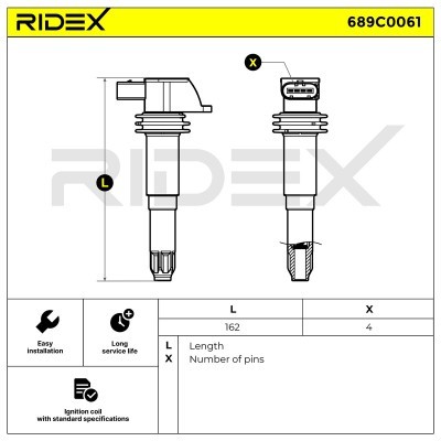 Zündspule RIDEX 689C0061 689C0061 - foto 6