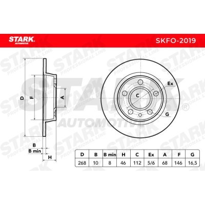 Bremsscheibe Stark SKFO-2019 SKFO-2019 - foto 7