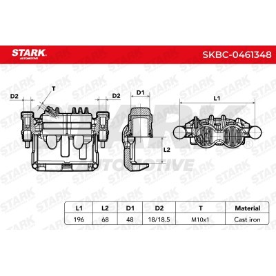 Bremssattel Stark SKBC-0461348 SKBC-0461348 - foto 3
