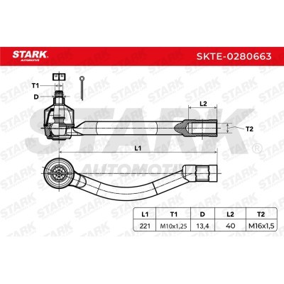 Spurstangenkopf Stark SKTE-0280663 SKTE-0280663 - foto 7