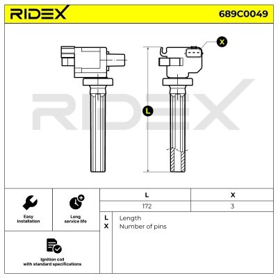 Zündspule RIDEX 689C0049 689C0049 - foto 4
