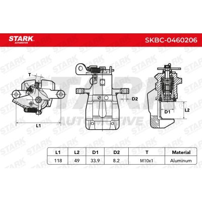 Bremssattel Stark SKBC-0460206 SKBC-0460206 - foto 4