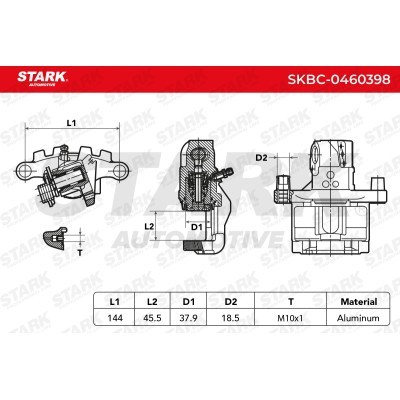 Bremssattel Stark SKBC-0460398 SKBC-0460398 - foto 7