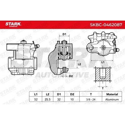 Bremssattel Stark SKBC-0462087 SKBC-0462087 - foto 6