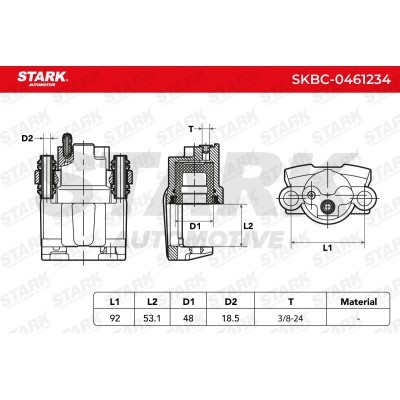 Bremssattel Stark SKBC-0461234 SKBC-0461234 - foto 6