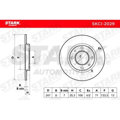 Bremsscheibe Stark SKCI-2029 SKCI-2029 - foto 5