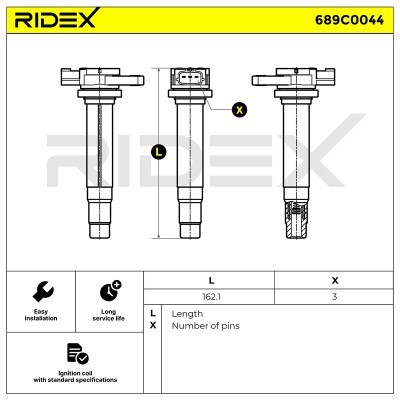 Zündspule RIDEX 689C0044 689C0044 - foto 4