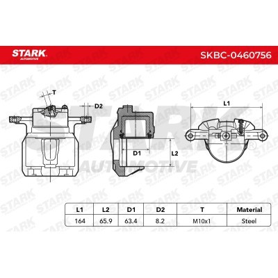 Bremssattel Stark SKBC-0460756 SKBC-0460756 - foto 6