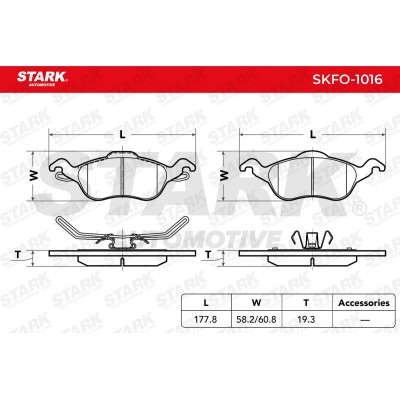 Bremsbeläge Satz Stark SKFO-1016 SKFO-1016 - foto 3