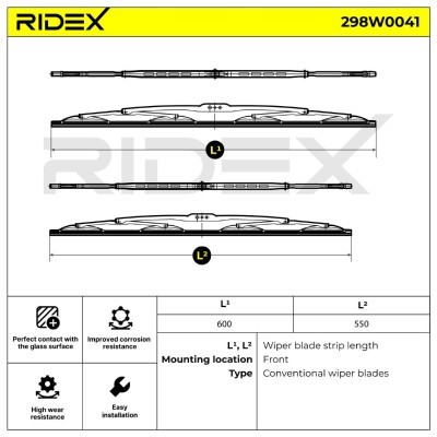 Wischblatt RIDEX 298W0041 298W0041 - foto 5