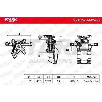 Bremssattel Stark SKBC-0460760 SKBC-0460760 - foto 5