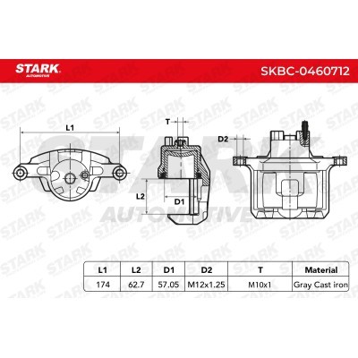 Bremssattel Stark SKBC-0460712 SKBC-0460712 - foto 12