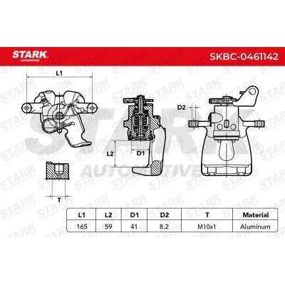 Bremssattel Stark SKBC-0461142 SKBC-0461142 - foto 3
