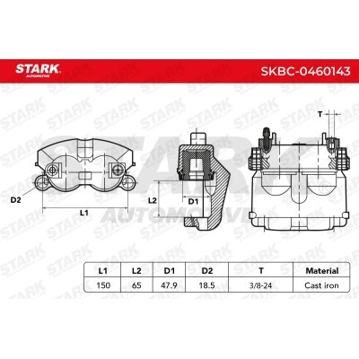 Bremssattel Stark SKBC-0460143 SKBC-0460143 - foto 5