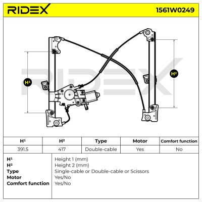 Fensterheber RIDEX 1561W0249 1561W0249 - foto 5