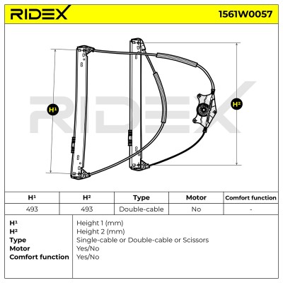 Fensterheber RIDEX 1561W0057 1561W0057 - foto 7
