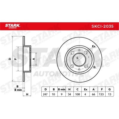 Bremsscheibe Stark SKCI-2035 SKCI-2035 - foto 4