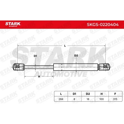 Gasfeder, Koffer-/Laderaum Stark SKGS-0220404 SKGS-0220404 - foto 6