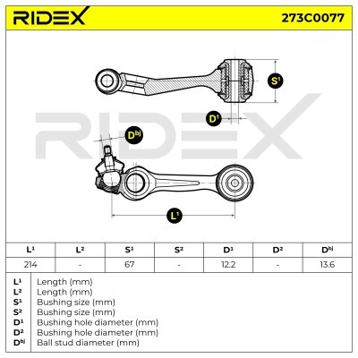 Querlenker RIDEX 273C0077 273C0077 - foto 4