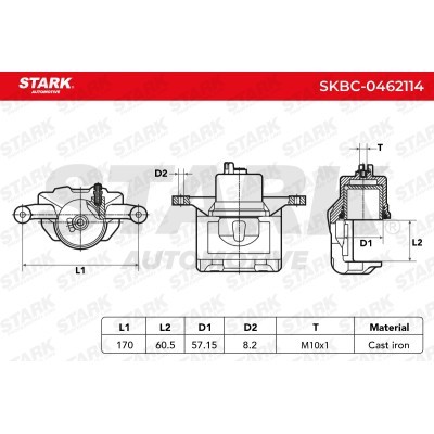 Bremssattel Stark SKBC-0462114 SKBC-0462114 - foto 5