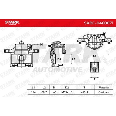 Bremssattel Stark SKBC-0460071 SKBC-0460071 - foto 4