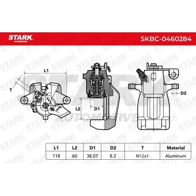 Bremssattel Stark SKBC-0460284 SKBC-0460284 - foto 6