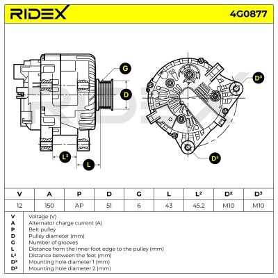 Generator RIDEX 4G0877 4G0877 - foto 6