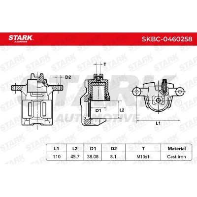 Bremssattel Stark SKBC-0460258 SKBC-0460258 - foto 5
