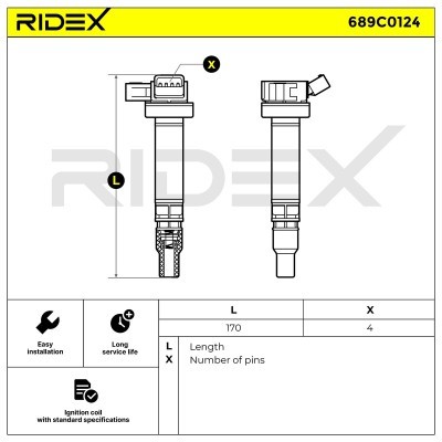 Zündspule RIDEX 689C0124 689C0124 - foto 4
