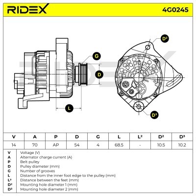 Generator RIDEX 4G0245 4G0245 - foto 6