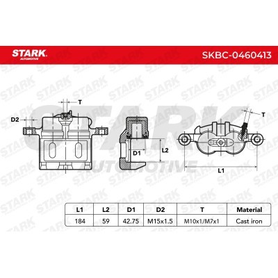 Bremssattel Stark SKBC-0460413 SKBC-0460413 - foto 7