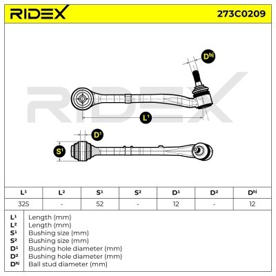 Querlenker RIDEX 273C0209 273C0209 - foto 3