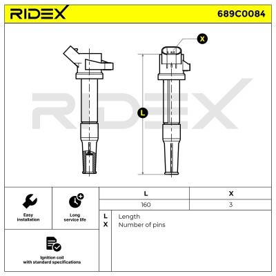 Zündspule RIDEX 689C0084 689C0084 - foto 4