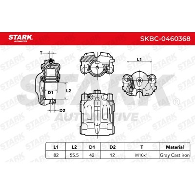 Bremssattel Stark SKBC-0460368 SKBC-0460368 - foto 5