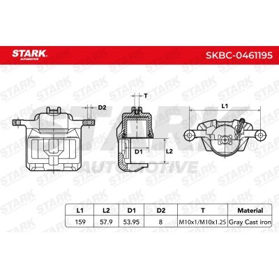 Bremssattel Stark SKBC-0461195 SKBC-0461195 - foto 6