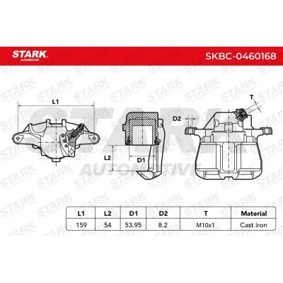 Bremssattel Stark SKBC-0460168 SKBC-0460168 - foto 5