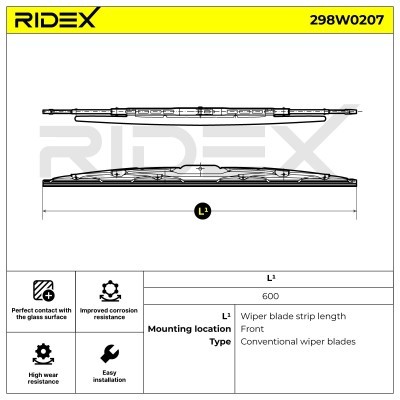 Wischblatt RIDEX 298W0207 298W0207 - foto 6